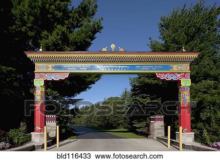 The entrance gateway arch over a road View Large Photo Image Stock Image - The entrance gateway arch over a road. Fotosearch
