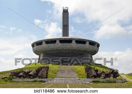 The steps leading to the Soviet monument at Buzludzha View Large Photo Image Stock Photograph - The steps leading to the Soviet monument at Buzludzha. Fotosearch
