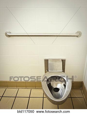 Toilet in a Public Restroom View Large Photo Image Stock Image - Toilet in a Public Restroom. Fotosearch
