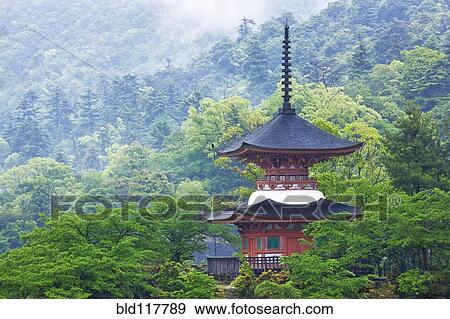 Stock Photo - Top of a Pagoda. Fotosearch