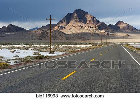 Two Lane Highway Passing Through the Desert View Large Photo Image Stock Image - Two Lane Highway Passing Through the Desert. Fotosearch