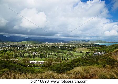 View of Kailua, O'ahu, Hawaii View Large Photo Image Stock Photograph - View of Kailua, O'ahu, Hawaii. Fotosearch