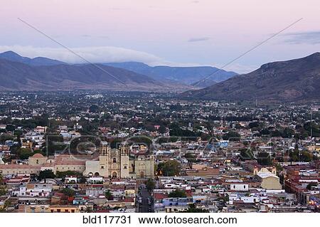Stock Image - View of the City of Oaxaca. Fotosearch