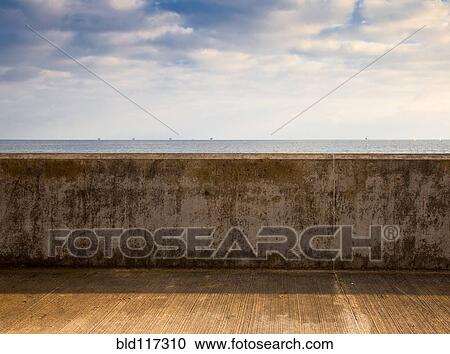 Wall Overlooking the Beach View Large Photo Image Stock Image - Wall Overlooking the Beach. Fotosearch
