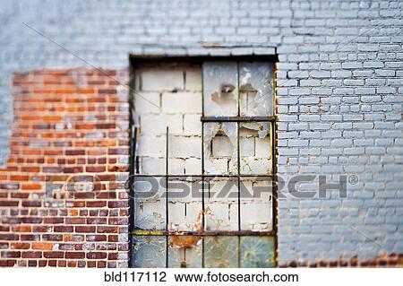 Stock Image - Walled Up Window. Fotosearch