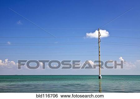 Water-Based Utility Pole View Large Photo Image Stock Photograph - Water-Based Utility Pole. Fotosearch