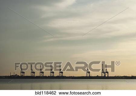 Waterfront and commercial dockyard View Large Photo Image Stock Image - Waterfront and commercial dockyard . Fotosearch