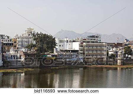 Waterfront Homes on Lake Pichola View Large Photo Image Stock Image - Waterfront Homes on Lake Pichola. Fotosearch