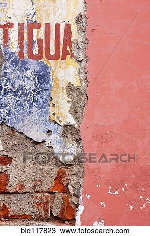 Weathered and Cracked Wall View Large Photo Image Stock Image - Weathered and Cracked Wall. Fotosearch