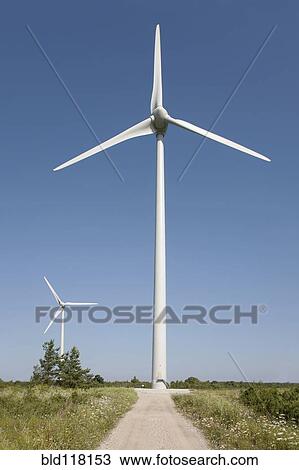 Stock Image - Wind Turbines. Fotosearch
