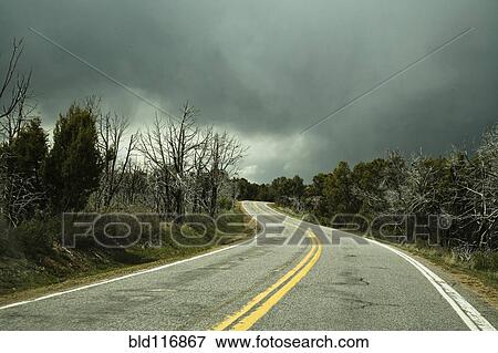 Winding Two Lane Road View Large Photo Image Stock Photo - Winding Two Lane Road. Fotosearch