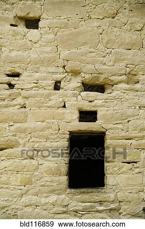 Stock Photo - Window Opening in Old Brick Adobe Wall. Fotosearch