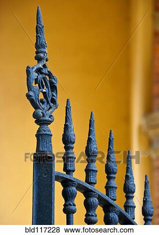 Stock Photo - Wrought Iron Gate Detail. Fotosearch