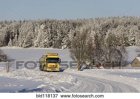 Yellow Fuel Tanker Truck View Large Photo Image Stock Photo - Yellow Fuel Tanker Truck. Fotosearch