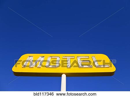 Yellow Neon Motel Sign View Large Photo Image Stock Photograph - Yellow Neon Motel Sign. Fotosearch