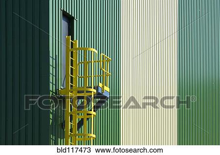 Yellow staircase of an emergency exit and fire escape steps View Large Photo Image Stock Image - Yellow staircase of an emergency exit and fire escape steps. Fotosearch