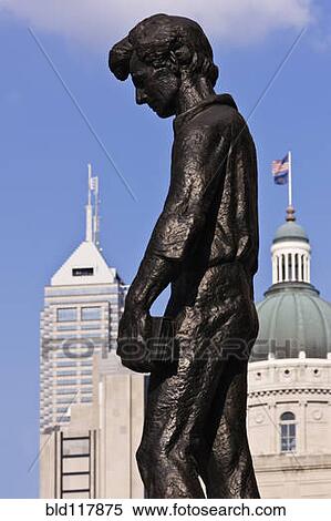 Stock Photography - Young Abraham Lincoln Statue. Fotosearch