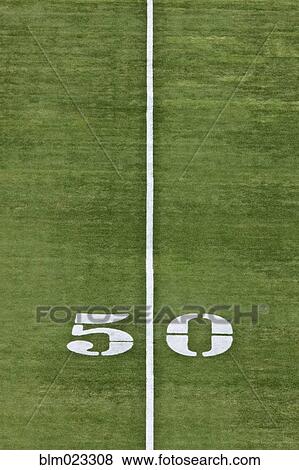 Stock Photo - 50 Yard Line. Fotosearch