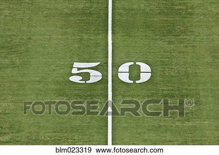 Stock Photo - 50 Yard Line. Fotosearch
