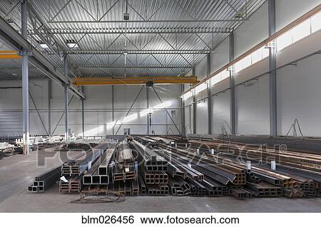 A commercial goods warehouse View Large Photo Image Stock Photograph - A commercial goods warehouse. Fotosearch