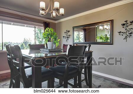 Picture - A dining room interior. Fotosearch