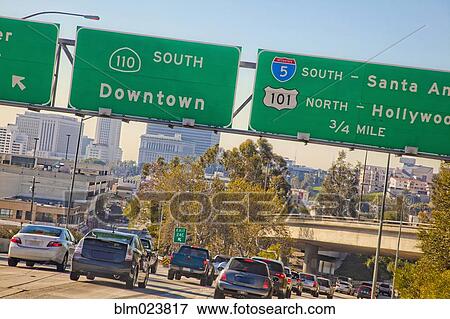 A Freeway in Los Angeles View Large Photo Image Stock Photo - A Freeway in Los Angeles. Fotosearch