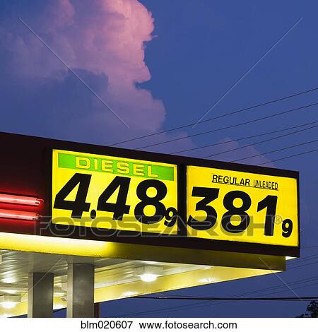 A gas station displaying high gas prices in America View Large Photo Image Stock Photo - A gas station displaying high gas prices in America. Fotosearch