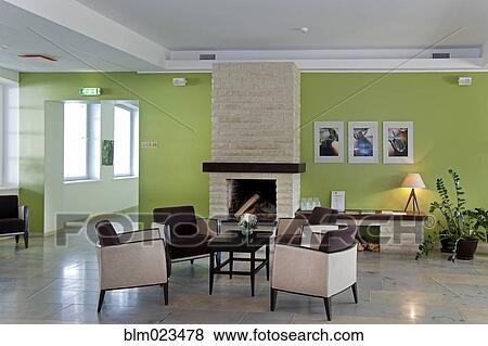 Stock Photo - A historic house with antique furniture and traditional landscaped gardens. Fotosearch