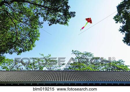 Stock Photography - A kite in the air. Fotosearch