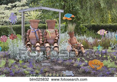 Stock Image - A marine garden area in the Children's Garden at Oregon Gardens. Fotosearch