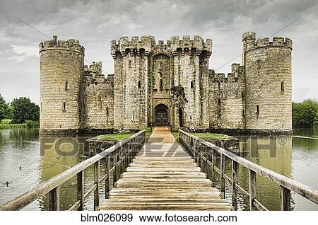 A medieval moated 14th century stone built castle View Large Photo Image Stock Photo - A medieval moated 14th century stone built castle. Fotosearch