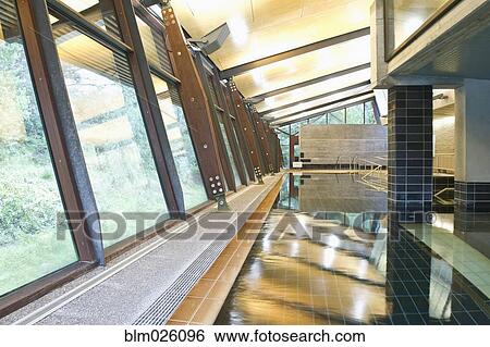 Stock Photograph - A natural springs bath house. Fotosearch