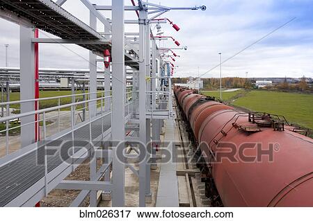 A shale oil storage facility View Large Photo Image Stock Photo - A shale oil storage facility. Fotosearch