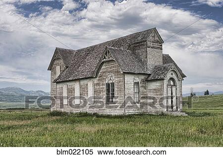 Abandoned Countryside Church View Large Photo Image Stock Photography - Abandoned Countryside Church. Fotosearch