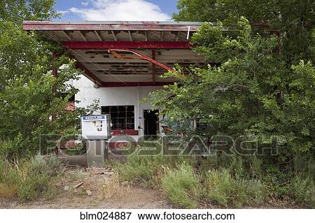 Stock Photo - Abandoned Gas Station. Fotosearch