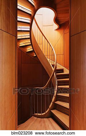 Stock Photo - Abstract Spiral Staircase. Fotosearch
