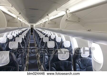 Stock Photograph - Airplane Seating. Fotosearch