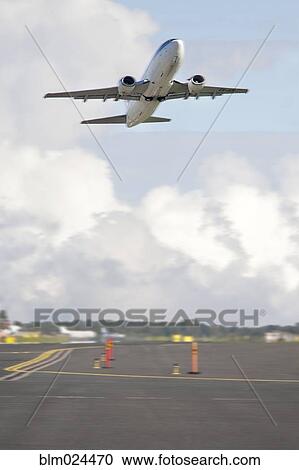 Stock Image - Airplane Taking Off. Fotosearch