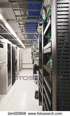 Aisle With Computers and Servers View Large Photo Image Stock Photo - Aisle With Computers and Servers. Fotosearch