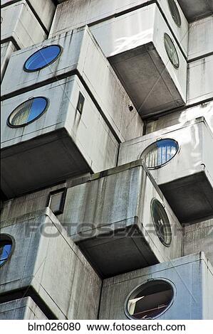 Akagin Capsule Tower in Ginza View Large Photo Image Stock Image - Akagin Capsule Tower in Ginza. Fotosearch
