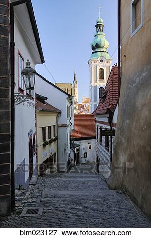 Alleyway through an Old City View Large Photo Image Stock Photo - Alleyway through an Old City. Fotosearch