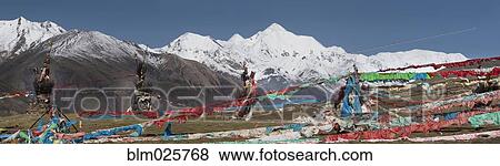 Amye Machen is Tibet's second most sacred mountain to Buddhists View Large Photo Image Stock Photo - Amye Machen is Tibet's second most sacred mountain to Buddhists. Fotosearch