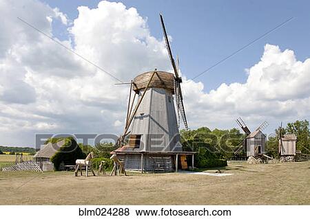 Angla Windmills View Large Photo Image Stock Photo - Angla Windmills. Fotosearch