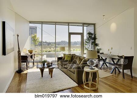 Stock Photo - Apartment Living Room Interior. Fotosearch