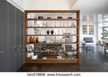 Art Objects on Wooden Shelving View Large Photo Image Stock Photo - Art Objects on Wooden Shelving. Fotosearch