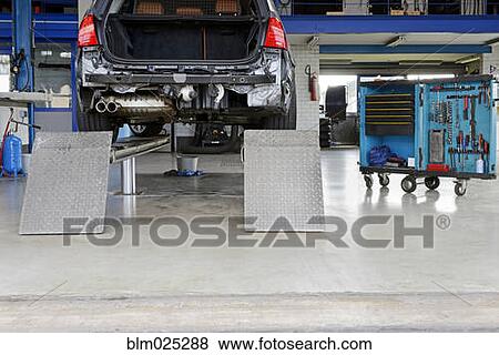 Auto repair shop View Large Photo Image Stock Photo - Auto repair shop. Fotosearch