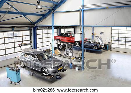 Auto repair shop View Large Photo Image Stock Photograph - Auto repair shop. Fotosearch