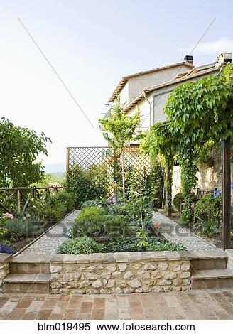 Stock Photography - Backyard Garden. Fotosearch