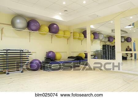 Balance Balls in a Gym View Large Photo Image Picture - Balance Balls in a Gym. Fotosearch