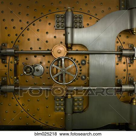 Stock Photo - Bank Vault Door Exterior. Fotosearch